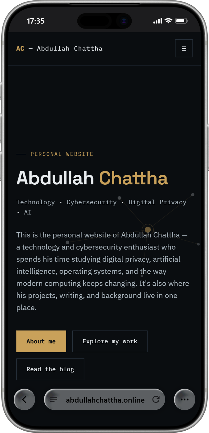 Abdullah Chattha — mobile screenshot